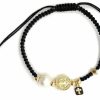 Best Alea Collection Alea Collection Protective St Benedict Medal Holy Charms Black String Adjustable Bracelet For Women