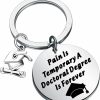 Clearance KUIYAI Kuiyai Phd Graduation Gift Pain Is Temporary A Doctoral Degree Is Forever Keychain Doctoral Graduation Gift