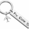 Hot MAOFAED Maofaed Pilot Gift Fly Safe Keychain Traveling Keychain Flight Attendant Gift