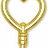 Best CA CHARMAMERICA Charm America - Gold Polished Key Charm - 10 Karat Solid Gold - Key Pendant Charm