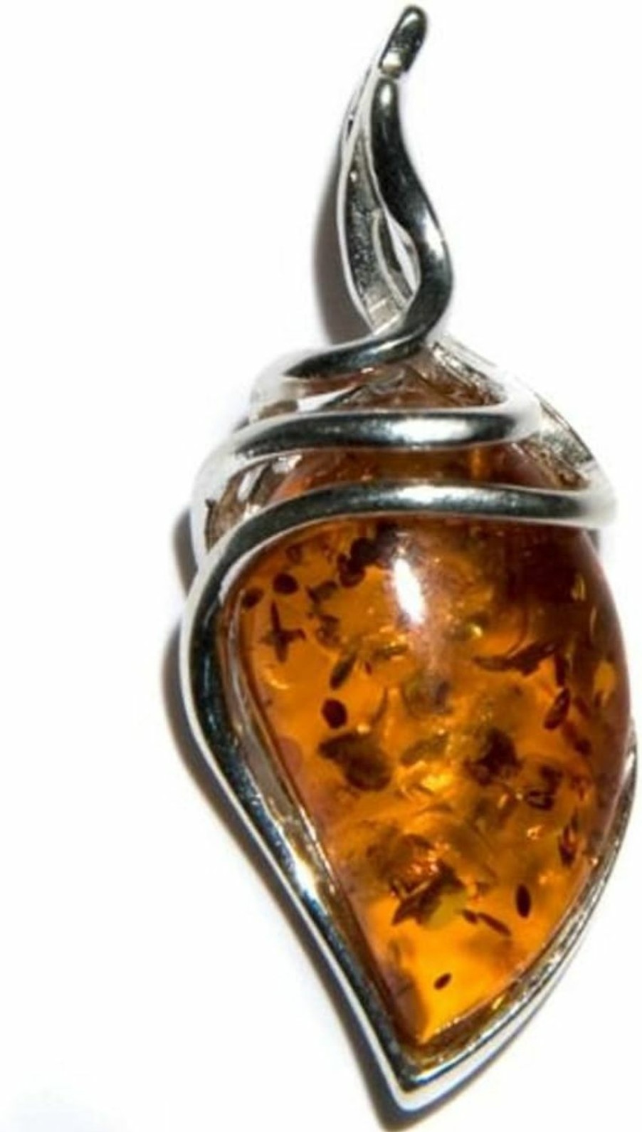 New Ian and Valeri Co. Ian And Valeri Co. Amber Sterling Silver Classic Drop Pendant