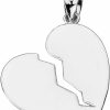 Clearance Claddagh Gold Sterling Silver Broken Heart Charm Pendant