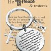 Online FEELMEM Feelmem Cancer Fighter Gift Heals Gifts Cancer Saint Peregrine Keychain Cancer Awareness Jewelry