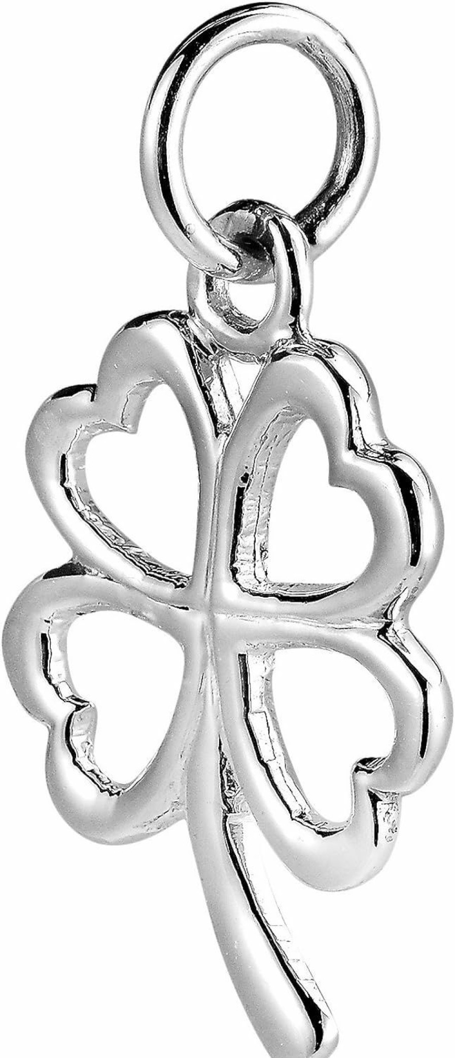 Online AeraVida Aeravida Lucky Clover Heart Leaf .925 Sterling Silver Pendant Charm | Adorable Summer Silver Pendant For Women | Pendant Anniversary Jewelry Gift | Charm Pendant For Daughter