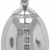 New CA CHARMAMERICA Ca Charmamerica Silver Football Pendant With Cubic Zirconia Stones - 925 Sterling Silver - Football Pendant - Hiphop Jewelry