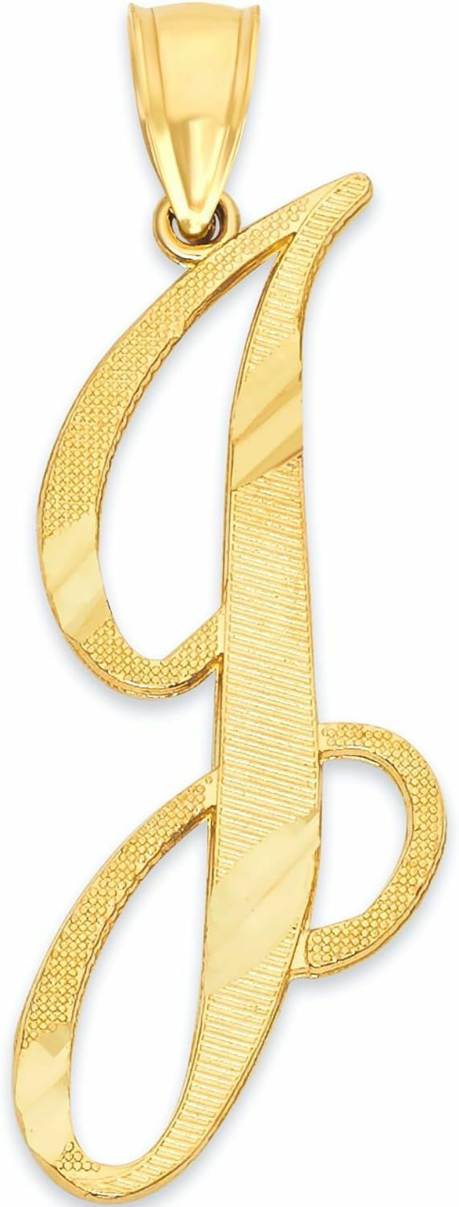 New Ice on Fire Jewelry Ice On Fire Jewelry 10K Gold Initial Pendant