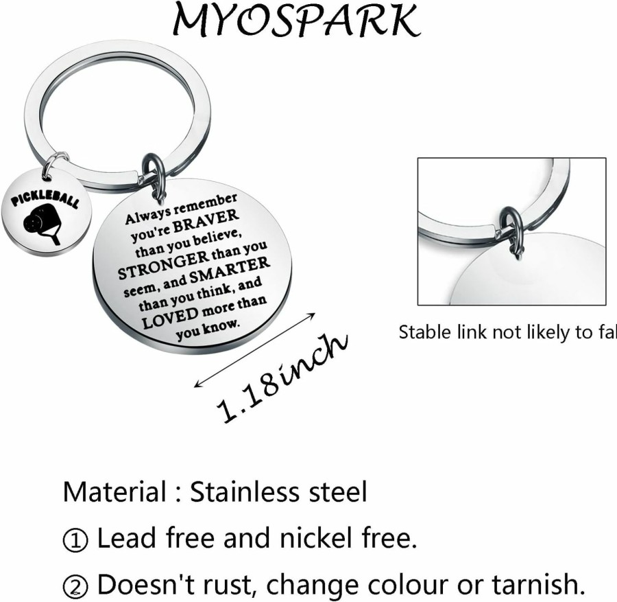 New MYOSPARK Myospark Pickleball Gift Pickleball Keychain Pickleball Player Gift Pickleball Lovers Gift Pickleball Season Jewelry Gift