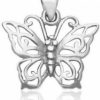 New Mimi Silver Mimi 925 Sterling Silver Butterfly Charm Pendant