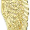 Hot CA CHARMAMERICA Charm America - Gold Diamond-Cut Angel Wing Charm - 10 Karat Solid Gold