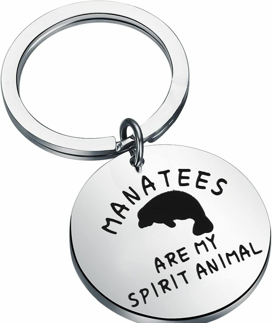 Online Lywjyb Birdgot Lywjyb Birdgot Manatees Are My Spirit Animal Keychain Funny Animal Lover Gift