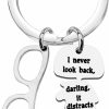 Online WSNANG Wsnang Edna Movie Inspired Keychain I Never Look Back Darling It Distracts From The Now Keychain Movie Lover Gift