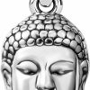 Clearance SHOP LC DELIVERING JOY Shop Lc 925 Sterling Silver Uni Meditation Fortune Tibetan Buddha Head Charm Prayer Religious Pendant Women Jewelrys For (Carved/Hematite) Mothers Day Gifts For Mom Birthday Mothers Day Gifts For