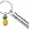 Best FAADBUK Faadbuk Pineapple Inspired Keychain Tv Show Gift I'M Not Inclined To Resign To Maturity Psych Theme Song Lyrics