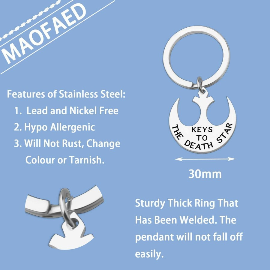 Wholesale MAOFAED Maofaed Death Star Gift Death Star Keychain Keys To The Death Star Fans Gift The Force Awakens Gift