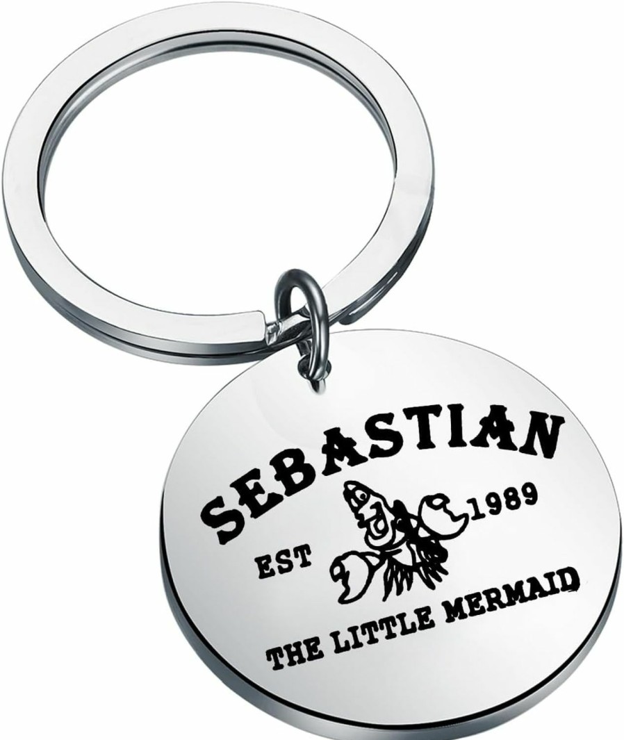 Online KUIYAI Kuiyai Mermaid Merchandise Gift Sebastian Crab Lovers Keychain Sea Ocean Animal Gift Family Trip Gift Wdw Character Gift