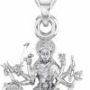 Clearance Generic Goddess Durga Maa Pendant For Men & Women Pure Silver Durga Maa Locket For Good Health & Wealth