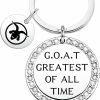 Clearance Generic G.O.A.T Greatest Of All Time Keychain Goat Lover Gift Inspirational Gift Best Friend Gift Encouragement Gift For Him Her