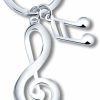 Clearance BEKECH Bekech Music Jewelry Music Themed Music Clef Pendant Music Note Charm Keychain