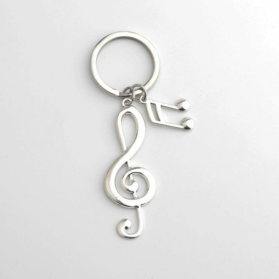 Clearance BEKECH Bekech Music Jewelry Music Themed Music Clef Pendant Music Note Charm Keychain