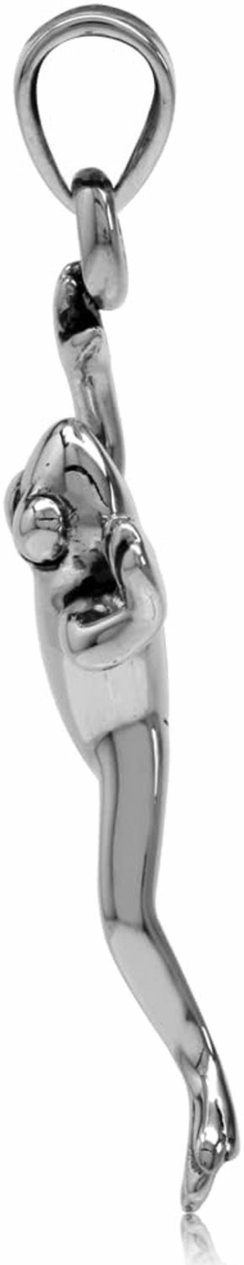 Best Silvershake Silvershake 925 Sterling Silver Leaping Climbing Frog Pendant