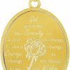 New Jewelry America 14K Yellow Gold God Grant Me The Serenity Prayer Pendant