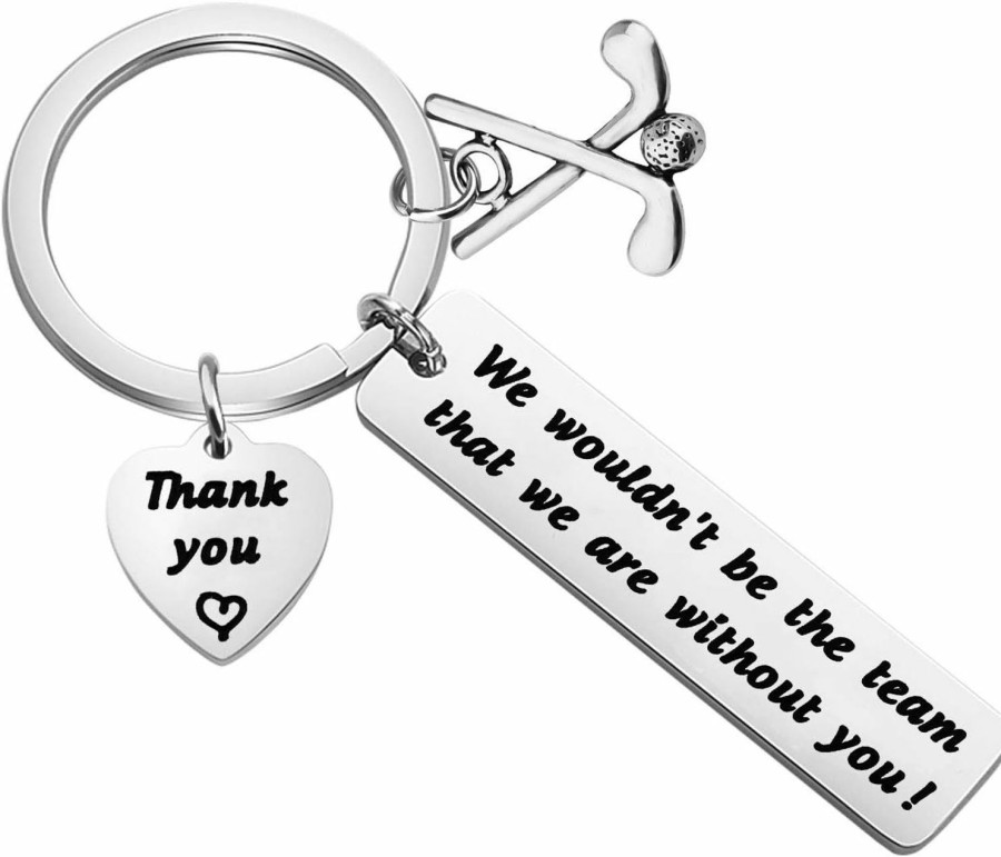 Hot HOLLP Hollp Team Gift Coach Keychain Coach Key Ring Basketball Soccer Baseball Swimming Coach Gift Leader Jewelry