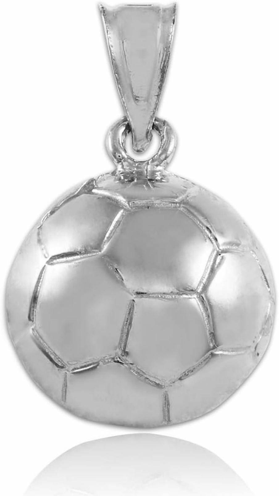 New Claddagh Gold Sports Charm .925 Sterling Silver Soccer Ball Pendant Necklace - Choice Of Pendant Only Or Chain Length