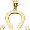 Wholesale Astrology Jewelry 10K Yellow Gold Zodiac Astrological Sign Charm Personalized Pendant Necklace - Choice Of Symbol & Chain Length