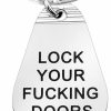 Hot MYOSPARK Myospark Lock Your Fucking Doors Keychain My Favorite Murder Ssdgm Style Keychain Ssdgm True Crime Gift