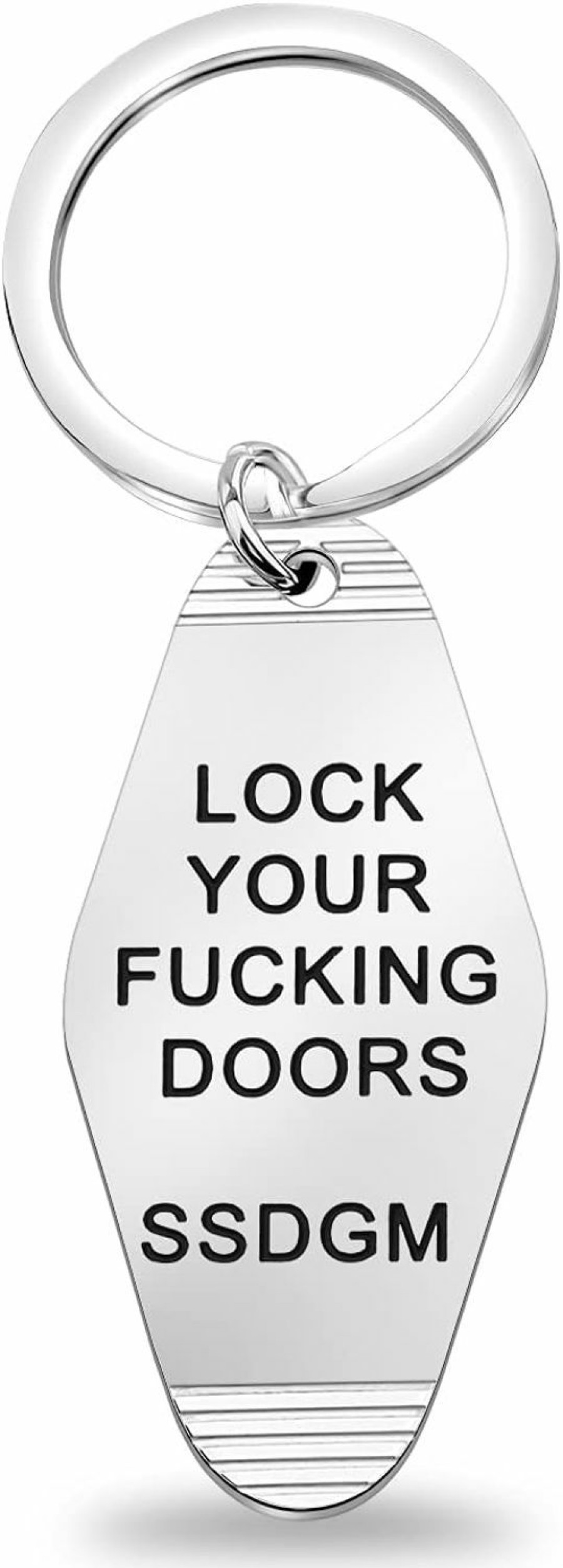 Hot MYOSPARK Myospark Lock Your Fucking Doors Keychain My Favorite Murder Ssdgm Style Keychain Ssdgm True Crime Gift