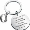 New MYOSPARK Myospark V D Inspired Gift Be Strong Like Rebekah Be Cunning Like Klaus Keychain