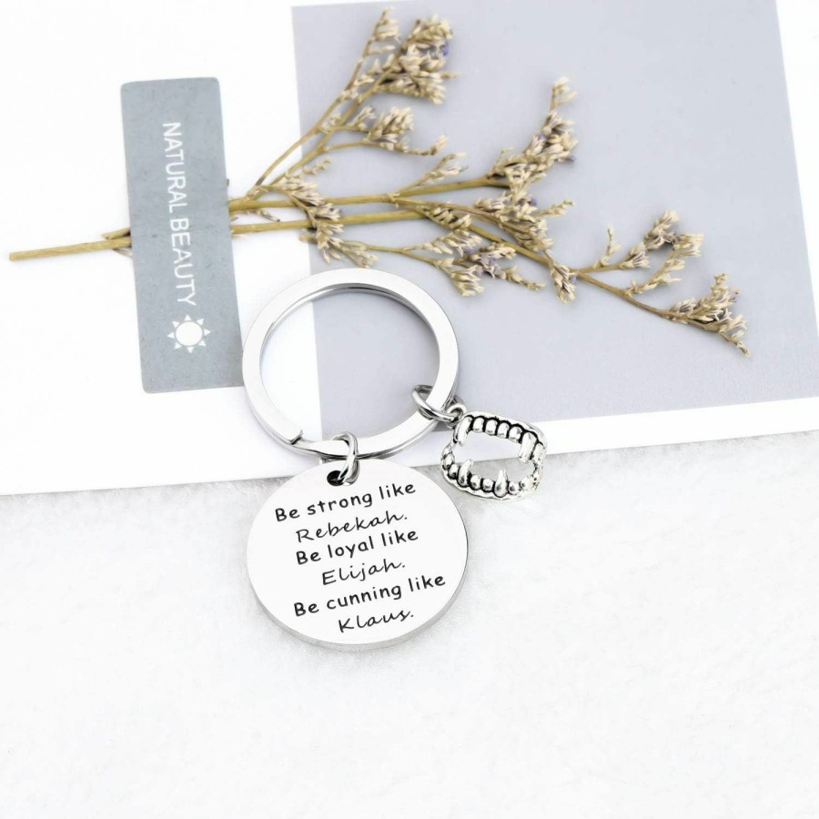 New MYOSPARK Myospark V D Inspired Gift Be Strong Like Rebekah Be Cunning Like Klaus Keychain