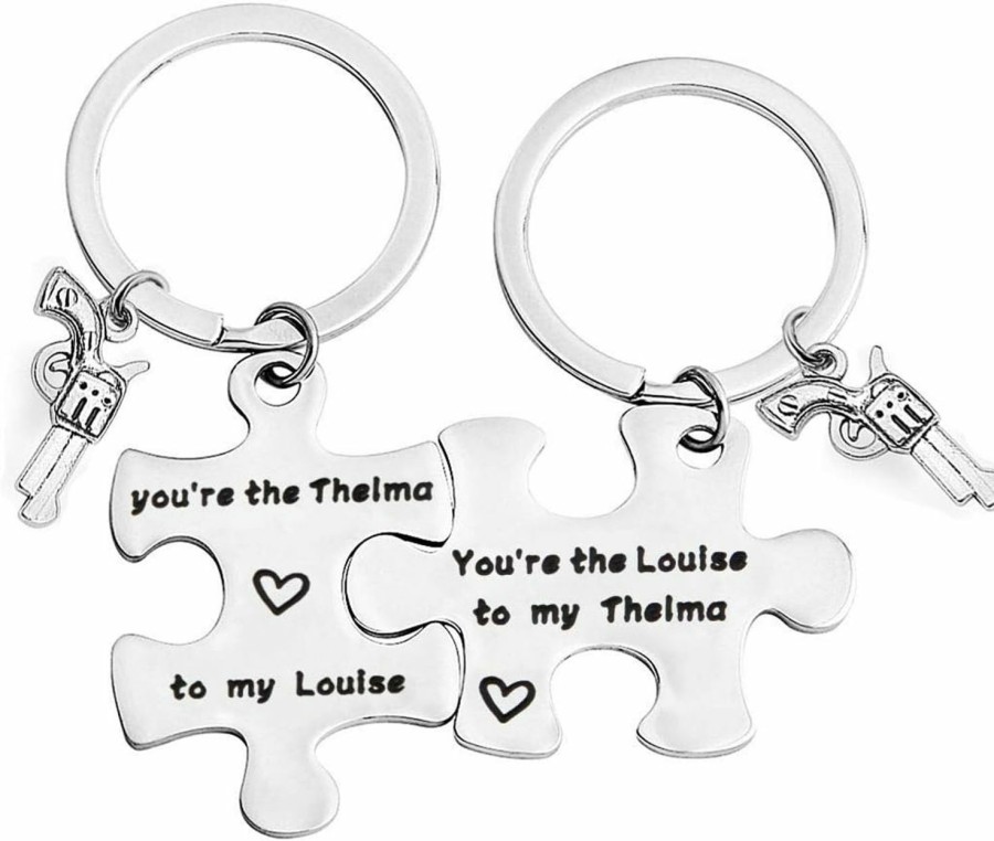 Wholesale bobauna Bobauna You'Re The Louise/Thelma To My Thelma/Louise Puzzle Piece Keychain Set Best Friend Gift