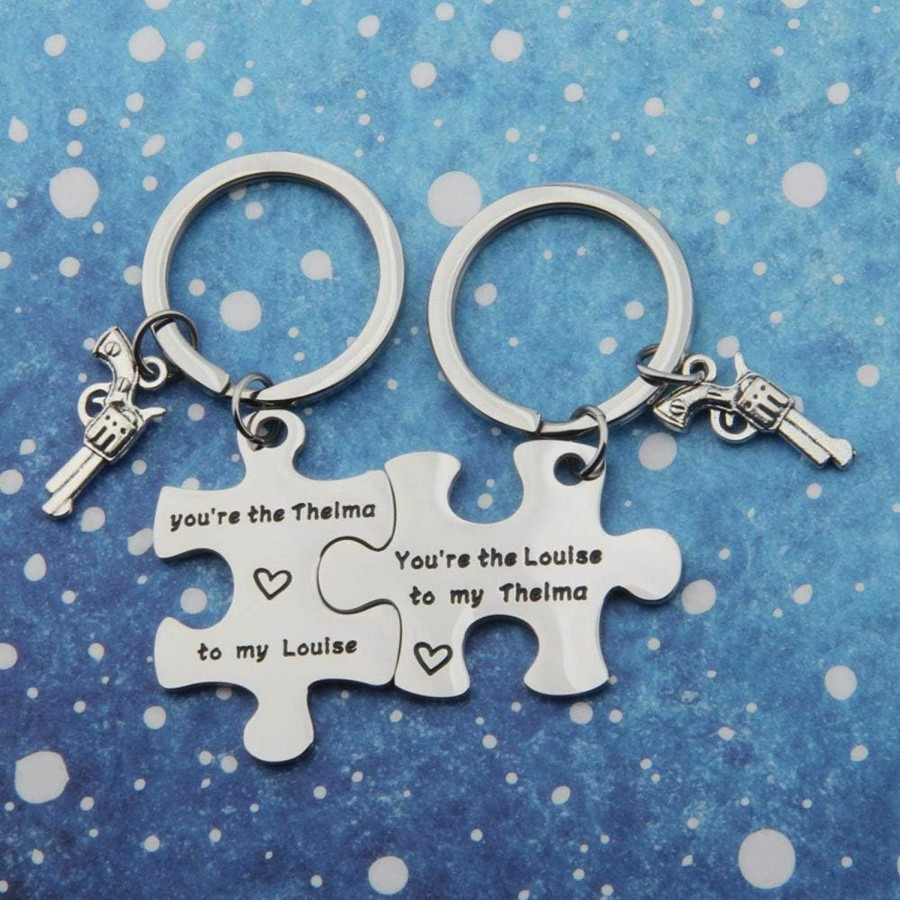 Wholesale bobauna Bobauna You'Re The Louise/Thelma To My Thelma/Louise Puzzle Piece Keychain Set Best Friend Gift