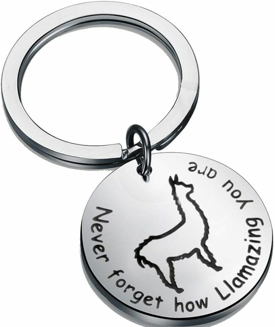 Best Baige Llama Keychain Never Forget How Llamazing You Are Keychain Alpaca Jewelry Animal Lover Gift