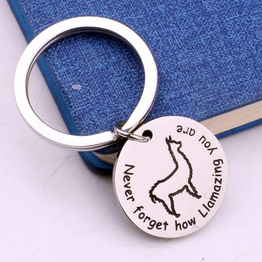 Best Baige Llama Keychain Never Forget How Llamazing You Are Keychain Alpaca Jewelry Animal Lover Gift