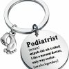 Best KUIYAI Kuiyai Podiatrist Appreciation Gift Podiatrist Definition Keychain Best Dpm Gift Foot Doctor Gift Podiatry Gift