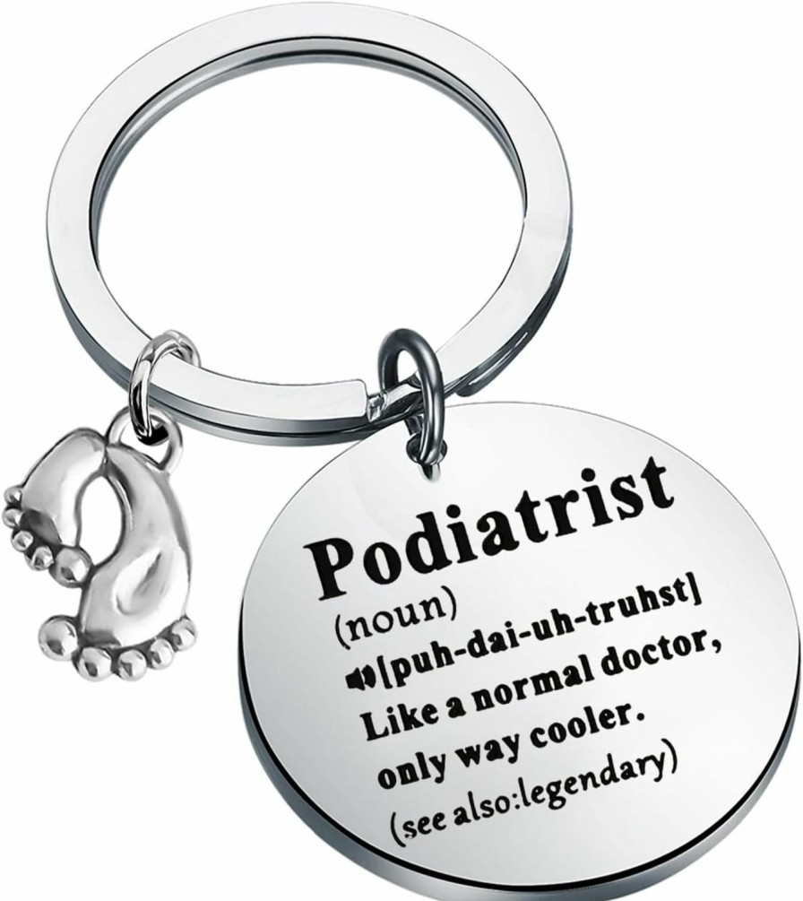 Best KUIYAI Kuiyai Podiatrist Appreciation Gift Podiatrist Definition Keychain Best Dpm Gift Foot Doctor Gift Podiatry Gift