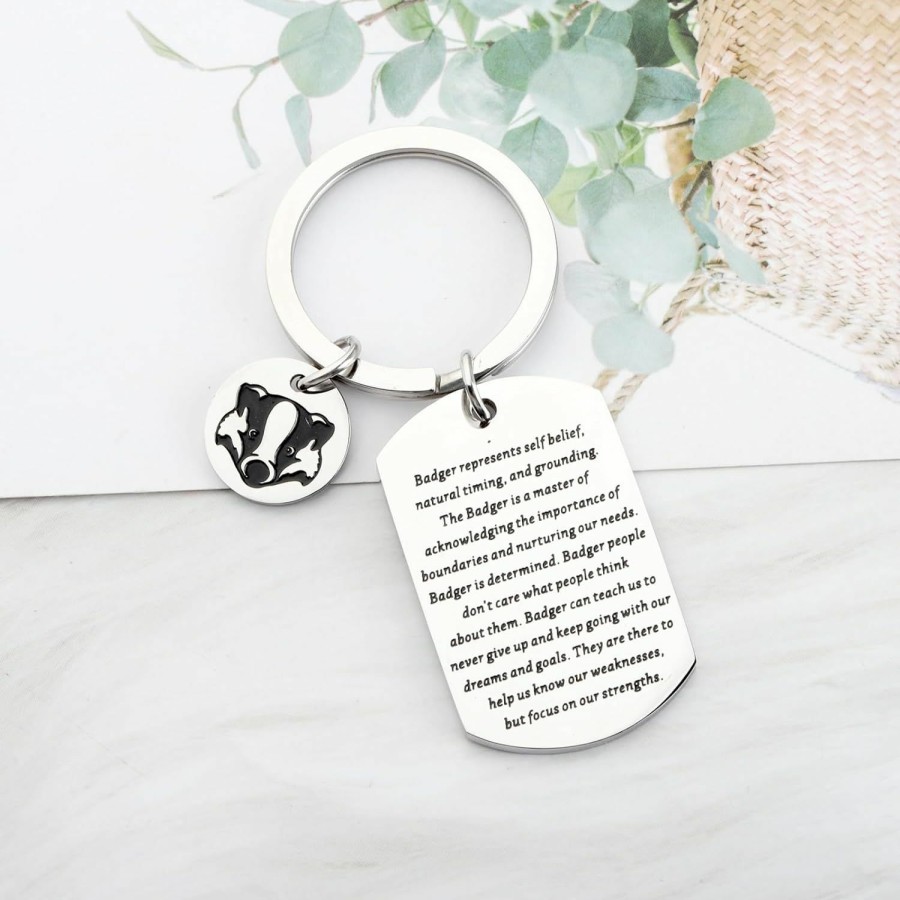 Online OKEYCH Okeych Honey Badger Lovers Gift Honey Badger Keychain Who Loves Honey Badgers Jewelry Animal Lover Gift Zookeeper Gift