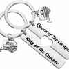 Best TIIMG Tiimg Queen And King Of The Camper Keychain Rv Gifts For Camping Camping Gifts Rv Camper Keychain Camper Lover Gifts