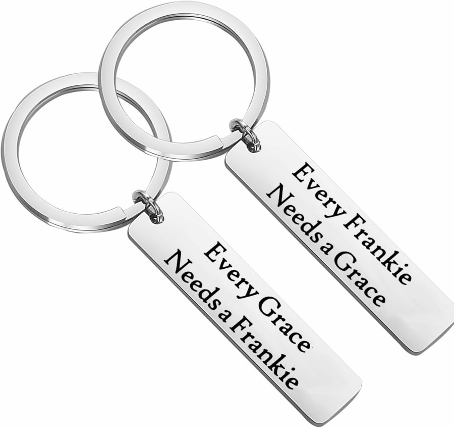 Online BEKECH Bekech Frankie And Grace Gift Every Frankie Needs A Grace Couple Keychain Set For Will Grace Tv Show Fans