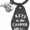 Clearance KUIYAI Kuiyai Rv Camper Gift Vintage Motel Keychain Camping Loving Gift Camping Life Gift Camping Trip Gift Traveler Weekend Gift