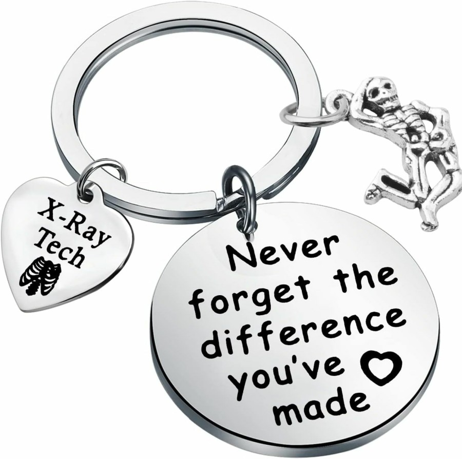 New MYOSPARK Myospark X-Ray Tech Keychain Radiology Technologist Never Forget The Difference You'Ve Made Graduation Gift