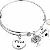 Clearance MAOFAED Maofaed Yiayia Gift Grandmother Gift Yia Yia Bangle Bracelet Gift For Grandma Yia Yia Jewelry Mother'S Day Gift