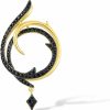 Hot Santuzza Santuzza 925 Sterling Silver Swirl Gemstone Pendant Black Spinel 14K Yellow Gold Plated Round Pendants For Women