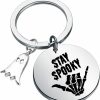 Clearance KUIYAI Kuiyai Stay Spooky Gift Spooky Season Gift Skeleton Hand Gift Creepy Ghost Keychain Halloween Friends Gift For Bff