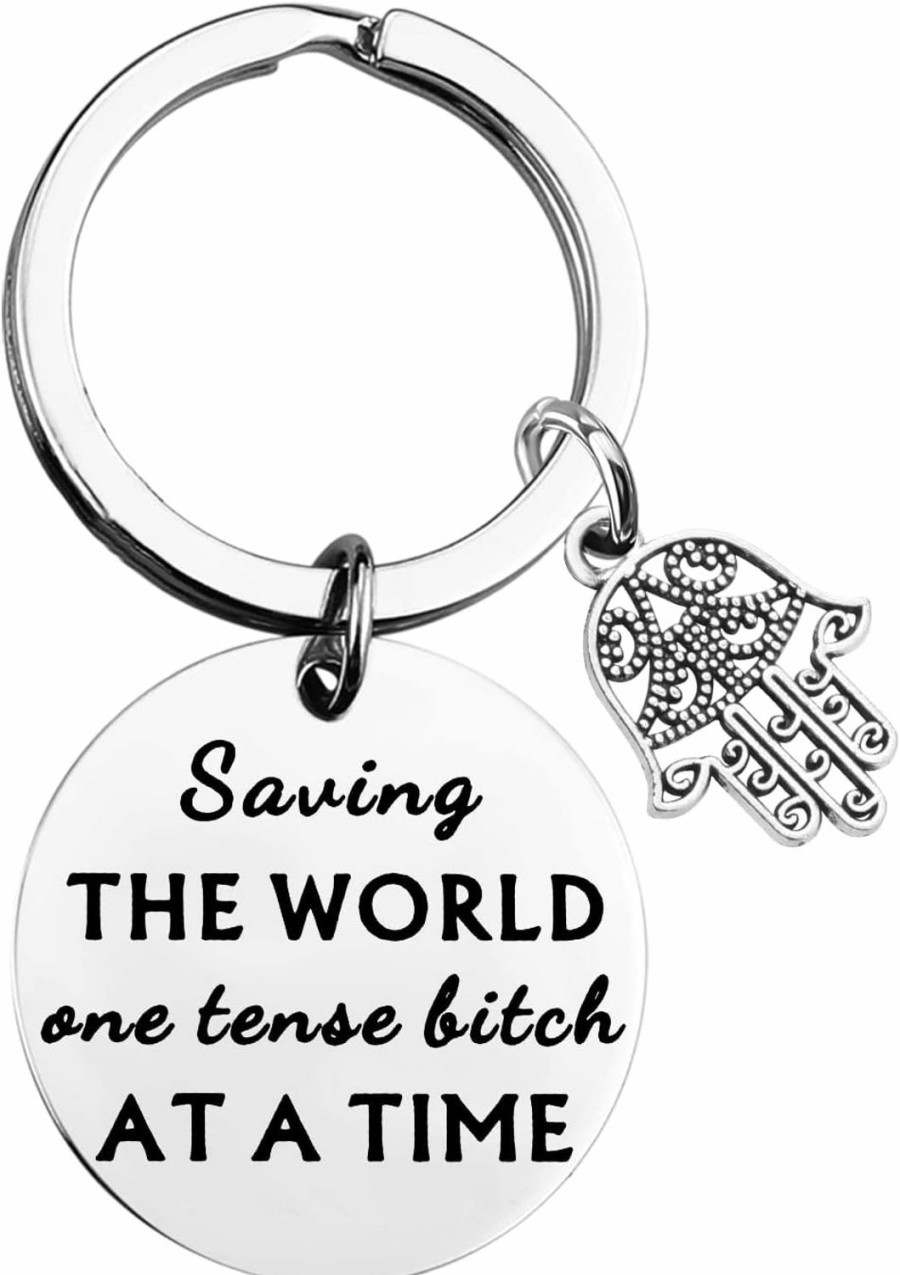 Clearance BLEOUK Bleouk Funny Massage Therapist Gift Saving The World One Tense Bitch At A Time Masseur Graduation