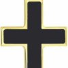 New JEWELHEART Jewelheart 14K Solid Gold Cross Pendant - Black Enamel Cross Pendant For Men Women Boys Girls - Religious 14K Real Gold Charm