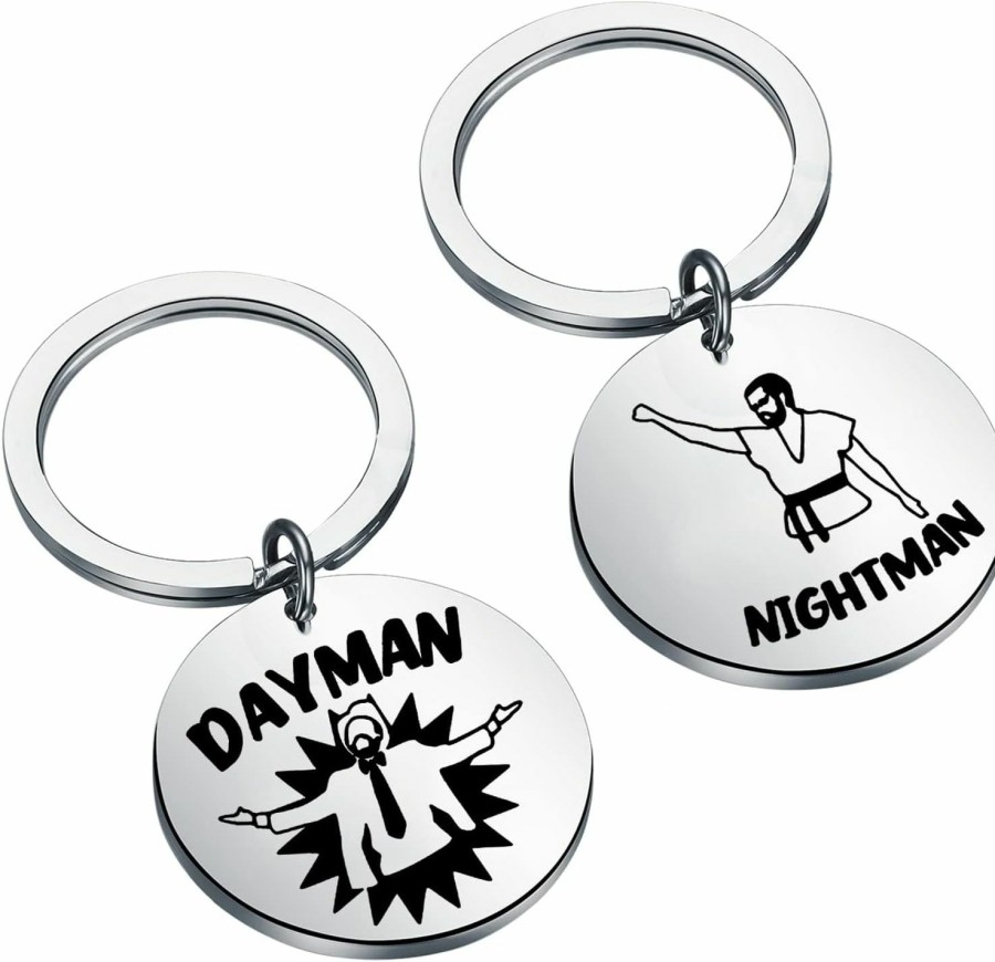 Online FAADBUK Always Sunny Inspired Gift Dayman Nightman Keychain Best Friend Keychain Tv Show Merchandise