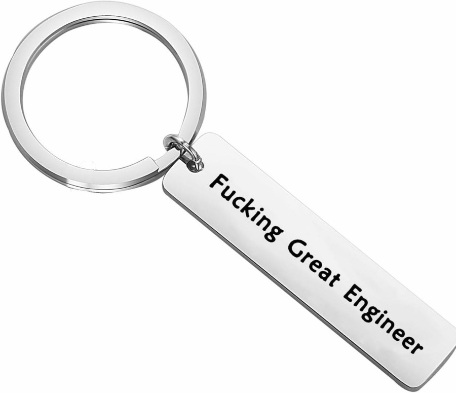 Wholesale FUSTMW Fustmw Fucking Great Engineer Keychain Gift Engineering Jewelry Architect, Aerospace, Software,Mechanical Engineer Gift